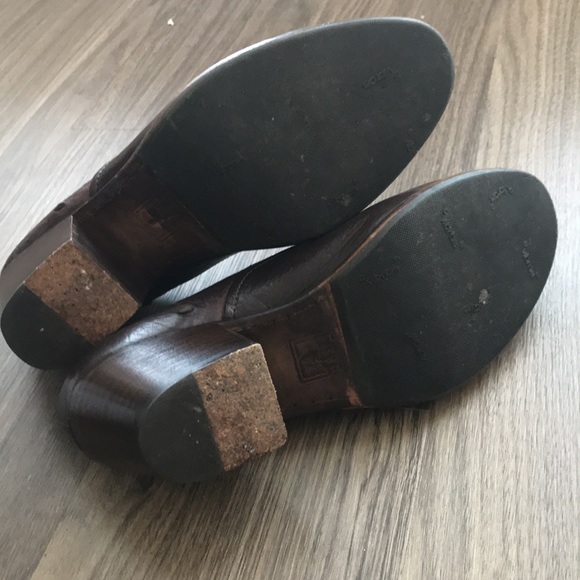 EUC Dark Brown Frye Stella Slip Boots (7) - Picture 5 of 7